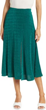 Alexia Admor Side Slit Midi Skirt