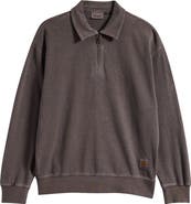 Carhartt Work In Progress Harper Cotton Fleece Polo Sweatshirt