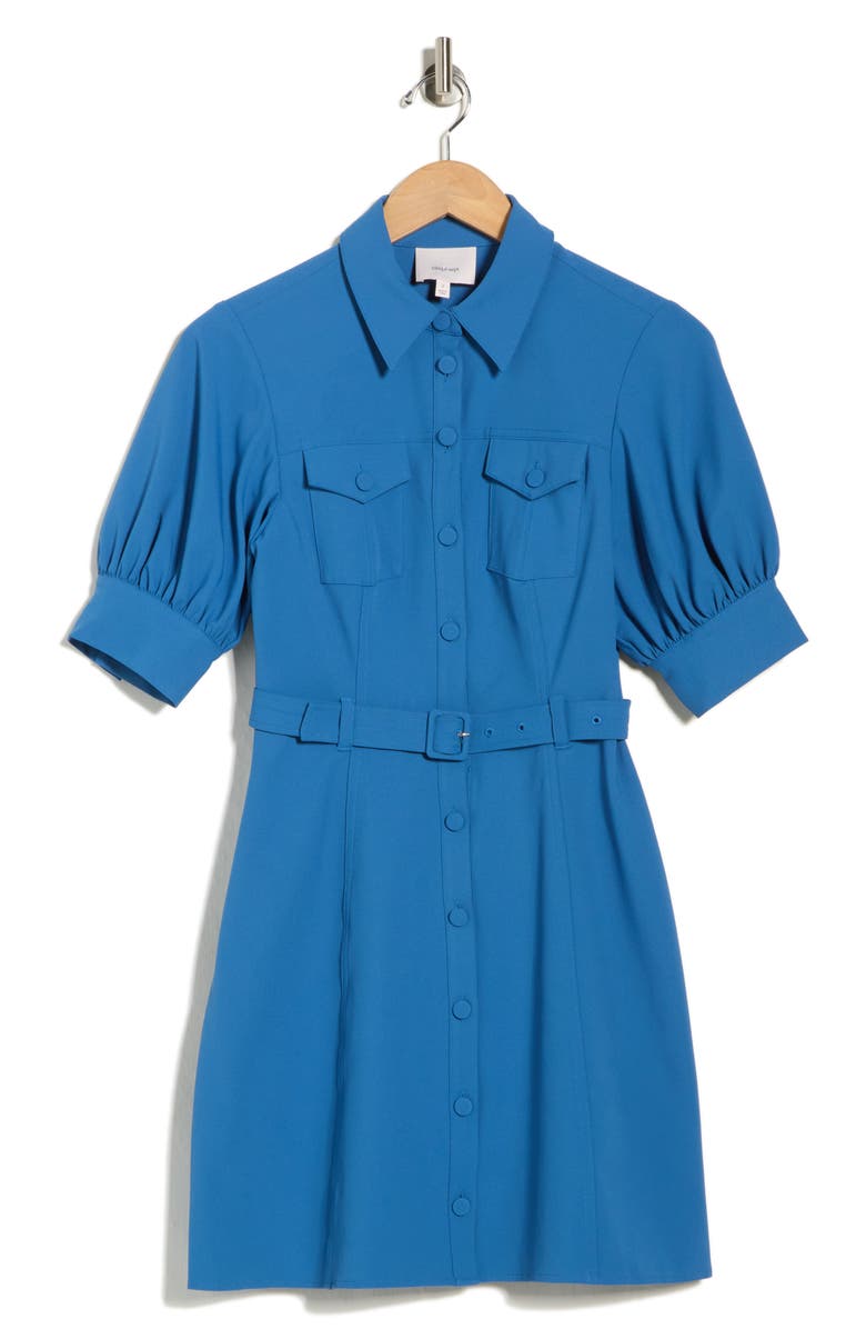 Cinq à Sept Zillah Shirtdress, Alternate, color, Blue Corn
