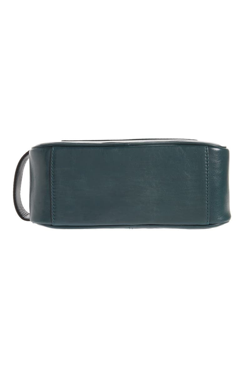 Dann Leather Travel Kit, Alternate, color, DARK GREEN