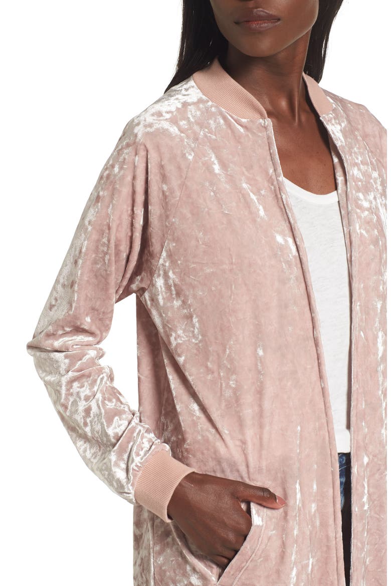Velour Duster, Alternate, color, PINK ADOBE