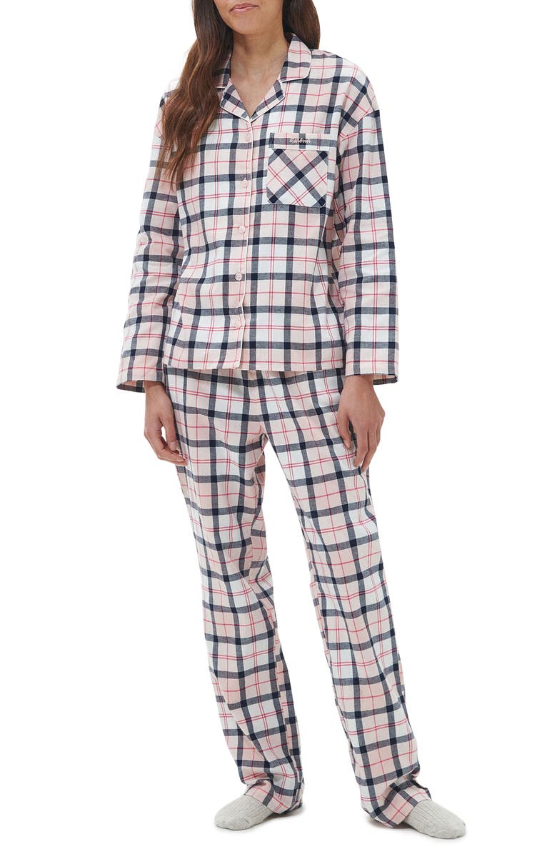 Barbour Ellery Tartan Cotton Pajamas, Main, color,