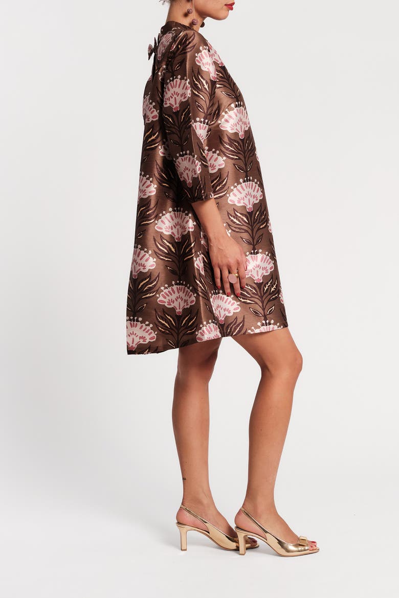Diplomat Mini Dress Heirloom Floral, Alternate, color, Olive/Multi