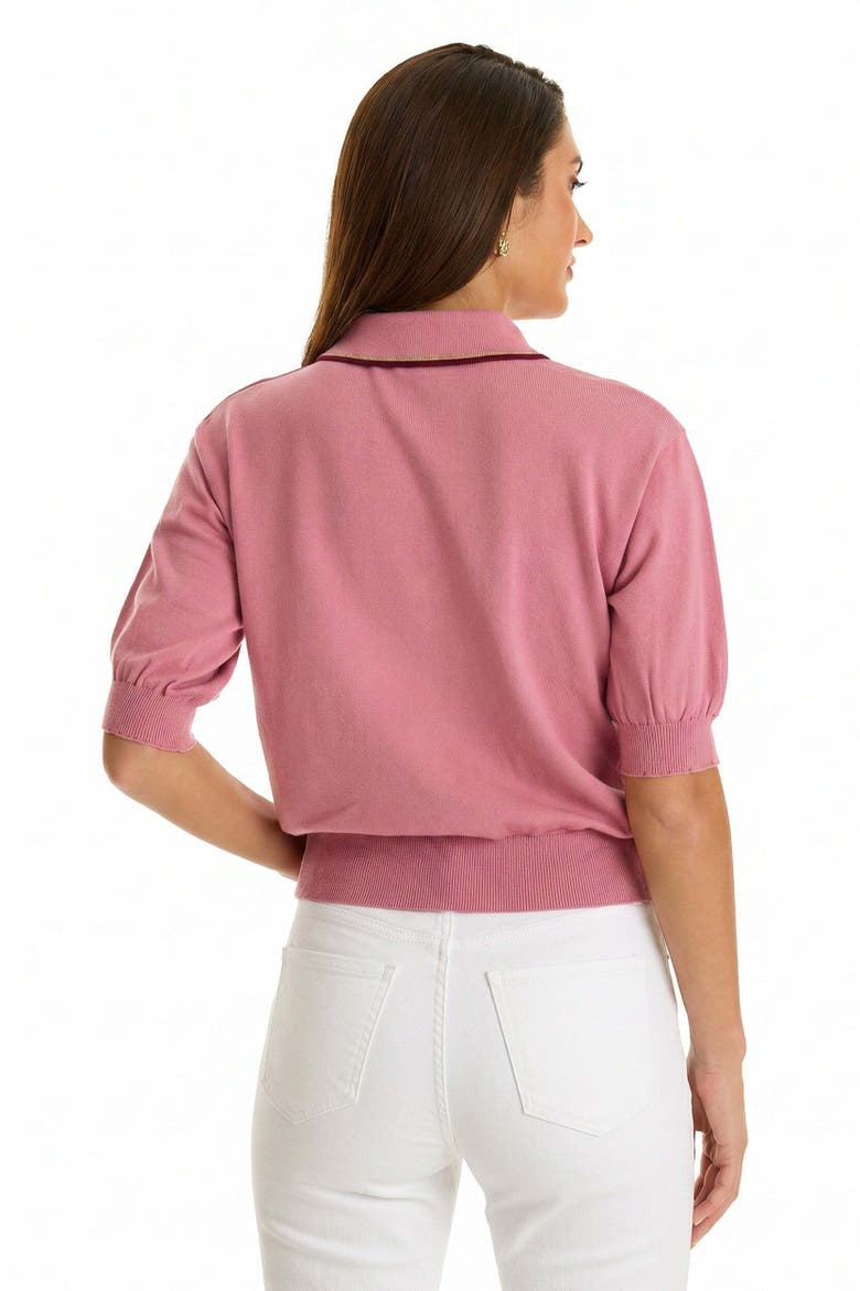 Bobbi Polo Shirt, Alternate, color, Dusty Rose