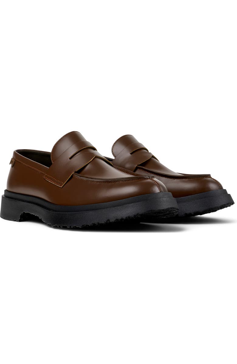 Camper Walden Penny Loafer, Main, color, Medium Brown