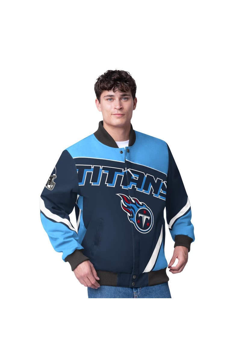 G-III Extreme Men's G-III Extreme Navy Tennessee Titans Maximum Racing Full-Snap Jacket, Main, color, Navy
