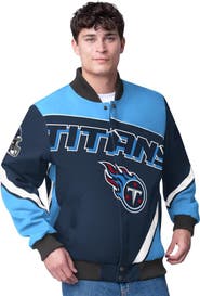 G-III Extreme Men's G-III Extreme  Navy Tennessee Titans Maximum Racing Full-Snap Jacket