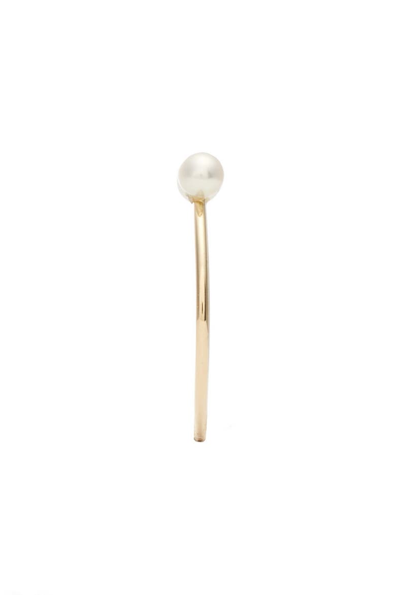 Skinny Pearl Open Ring, Alternate, color, YELLOW GOLD/ WHITE PEARL