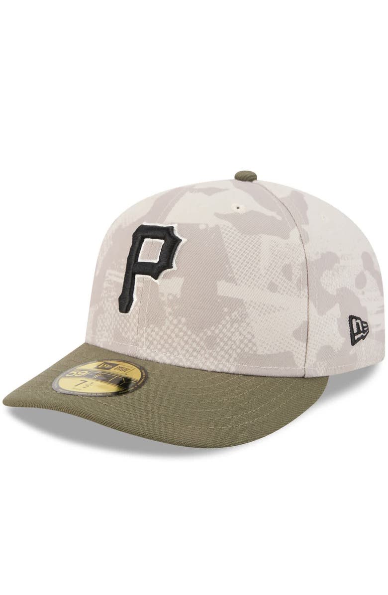 New Era Men's New Era Light Beige/Olive Pittsburgh Pirates 2025 Armed Forces Day 59FIFTY Fitted Hat, Alternate, color, Light Beige