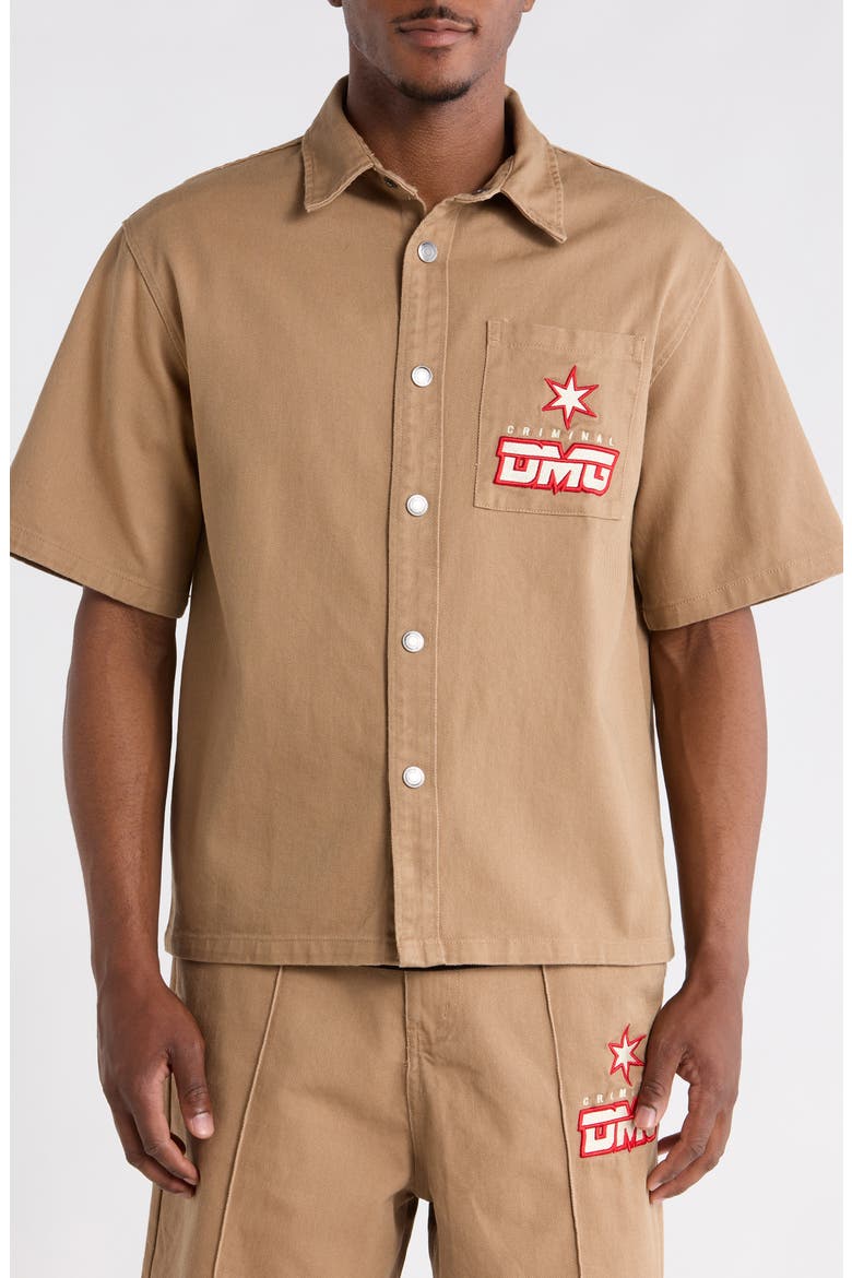 Star Logo Shirt, Alternate, color, STONE