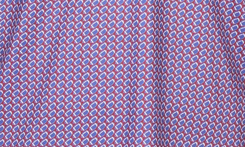 Tailorbyrd Football Print Performance Polo In Purple