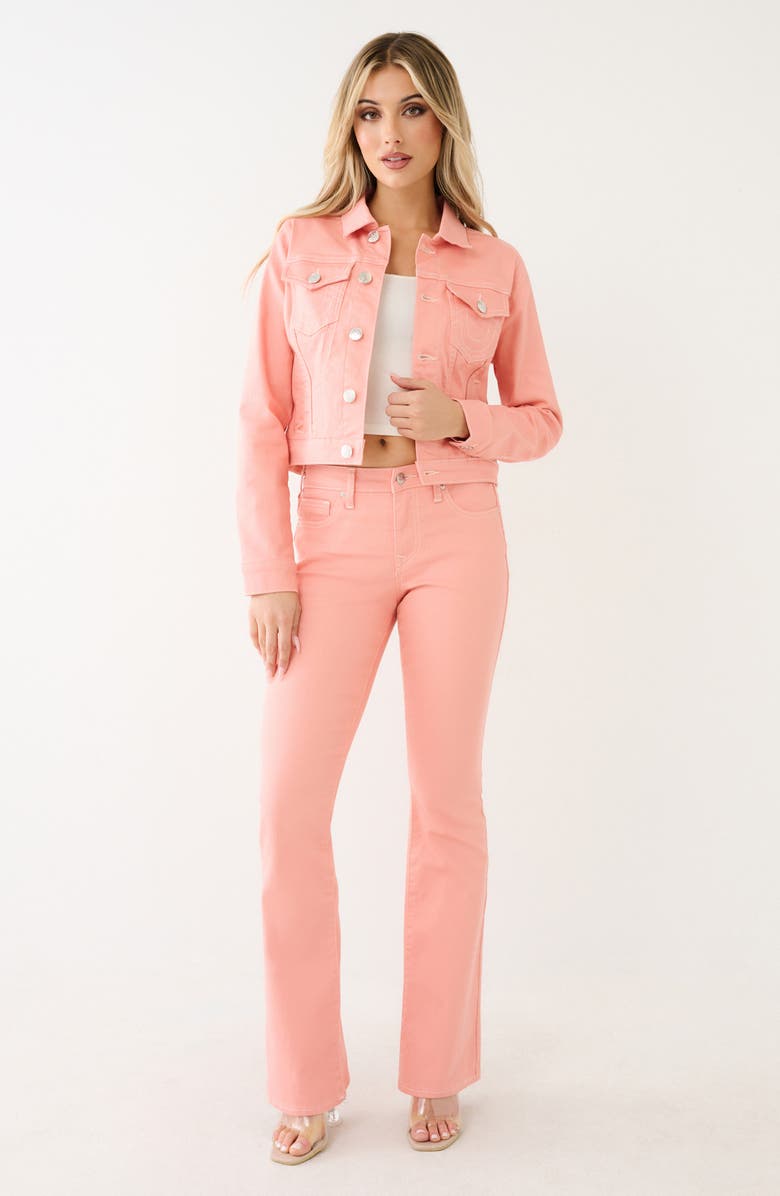 True Religion Jesse Crop Trucker Jacket, Alternate, color, 