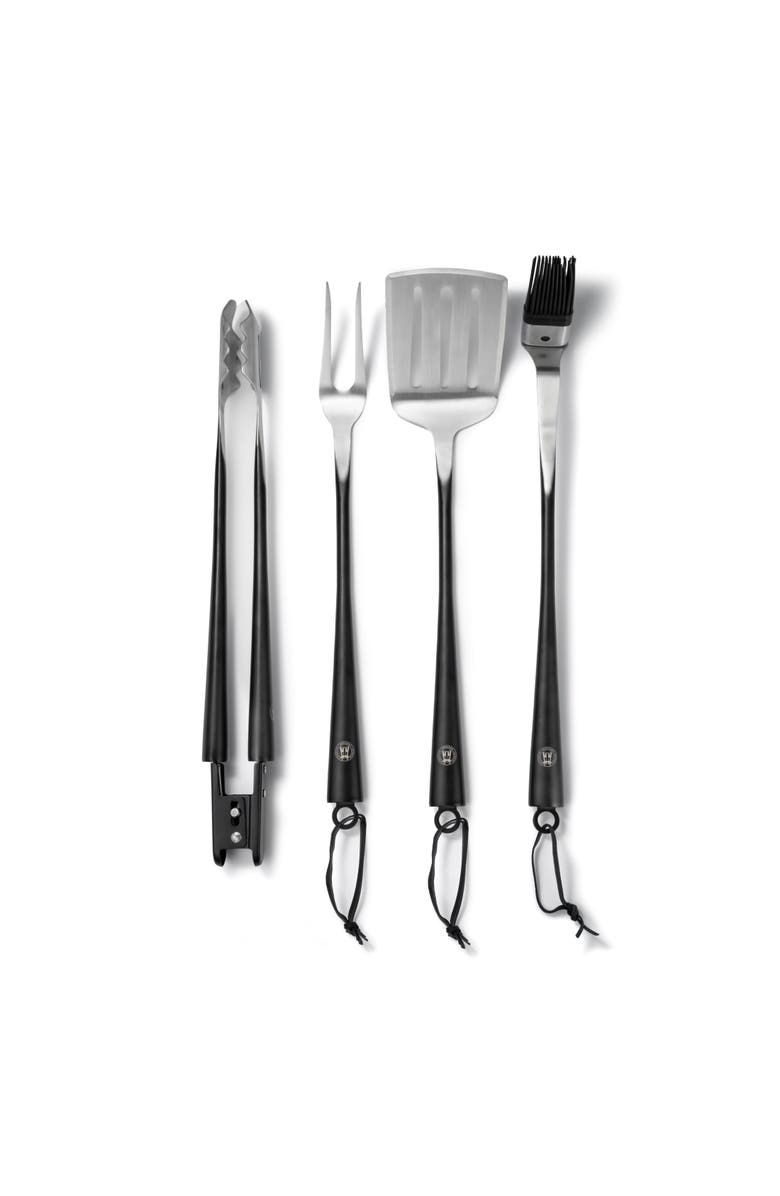 Schmidt Brothers Cutlery Carbon 6, 4-Piece BBQ Tool Set, Alternate, color,