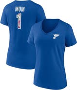 FANATICS Women's Fanatics Branded Blue St. Louis Blues Team Mother's Day V-Neck T-Shirt