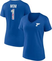 FANATICS Women's Fanatics Branded Blue St. Louis Blues Team Mother's Day V-Neck T-Shirt