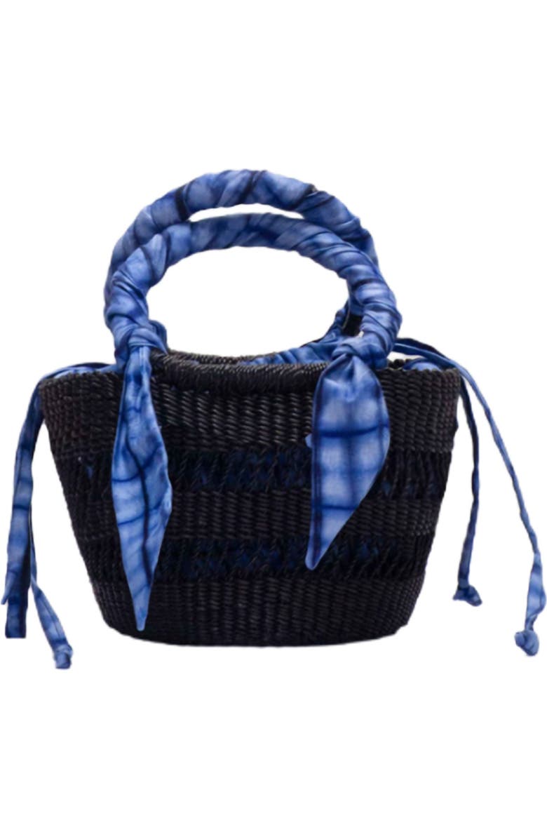 Aketekete Ayine Bag Mini, Main, color, Black W/ Navy Lining