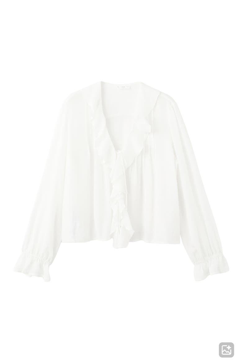 Flowy Ruffle Top, Alternate, color, OFF WHITE
