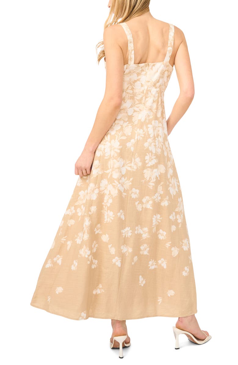 Halogen<sup>®</sup> Plunge Neck A-Line Maxi Dress, Alternate, color, Pebble