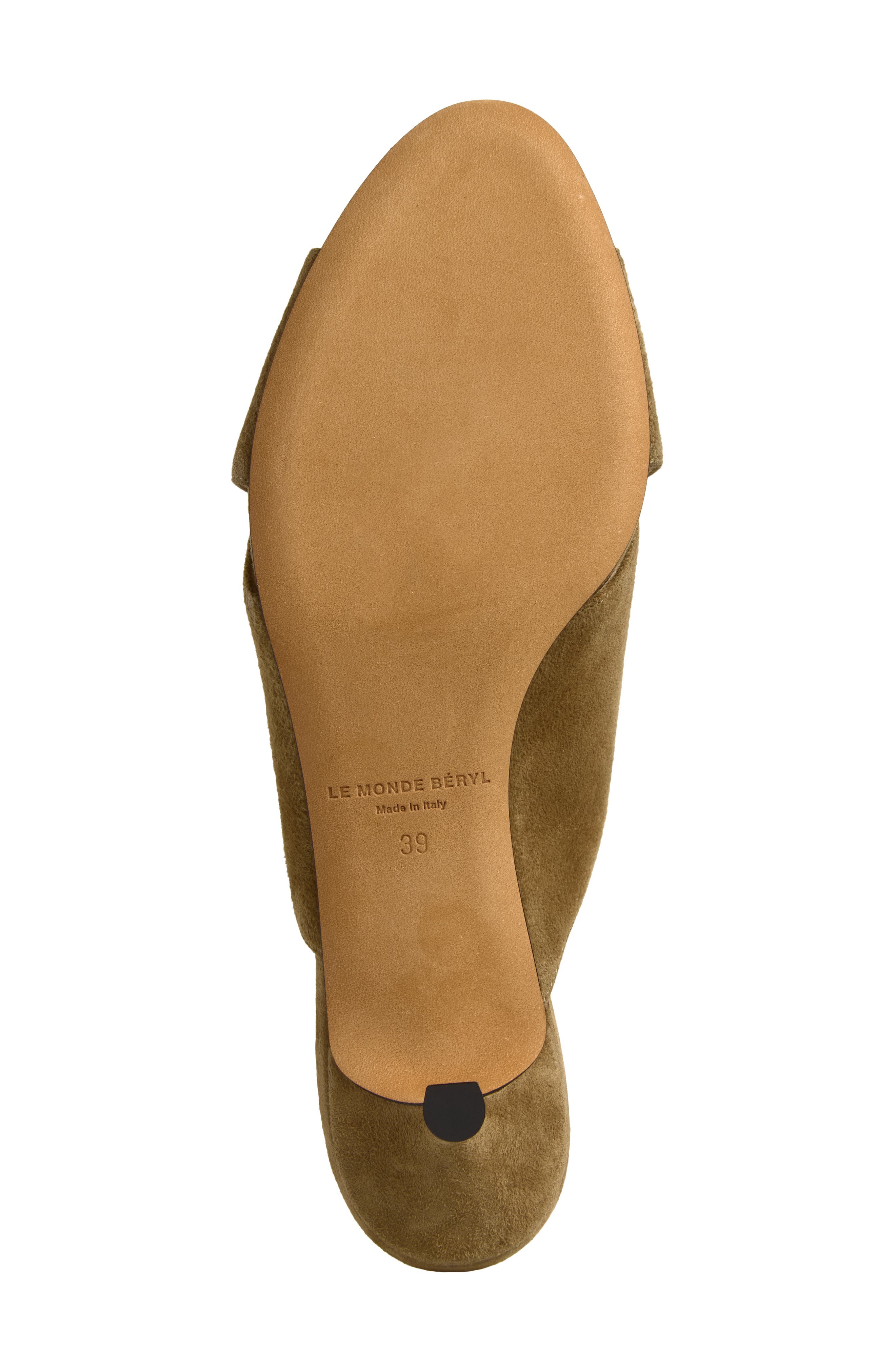 Luca Kitten Heel Slide Sandal, Alternate, color, BROWN
