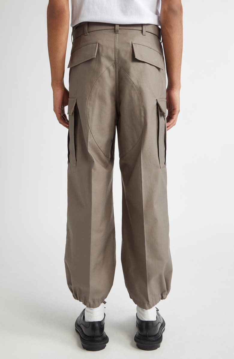 Sacai x WTAPS<sup>®</sup> Cotton Parachute Cargo Pants, Alternate, color, Taupe