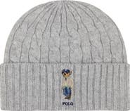 Polo Ralph Lauren Cable Knit Polo Bear Beanie