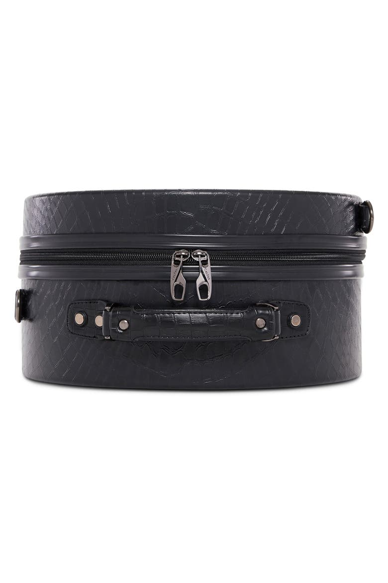 Baye Small Hardcase Hat Box, Alternate, color, NOIR