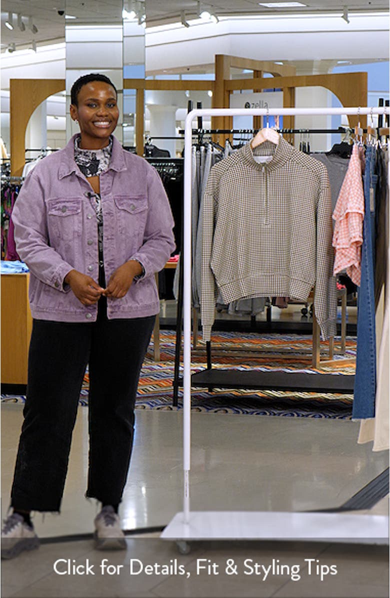 Skyloft Printed Quarter Zip Sweatshirt, sales video thumbnail