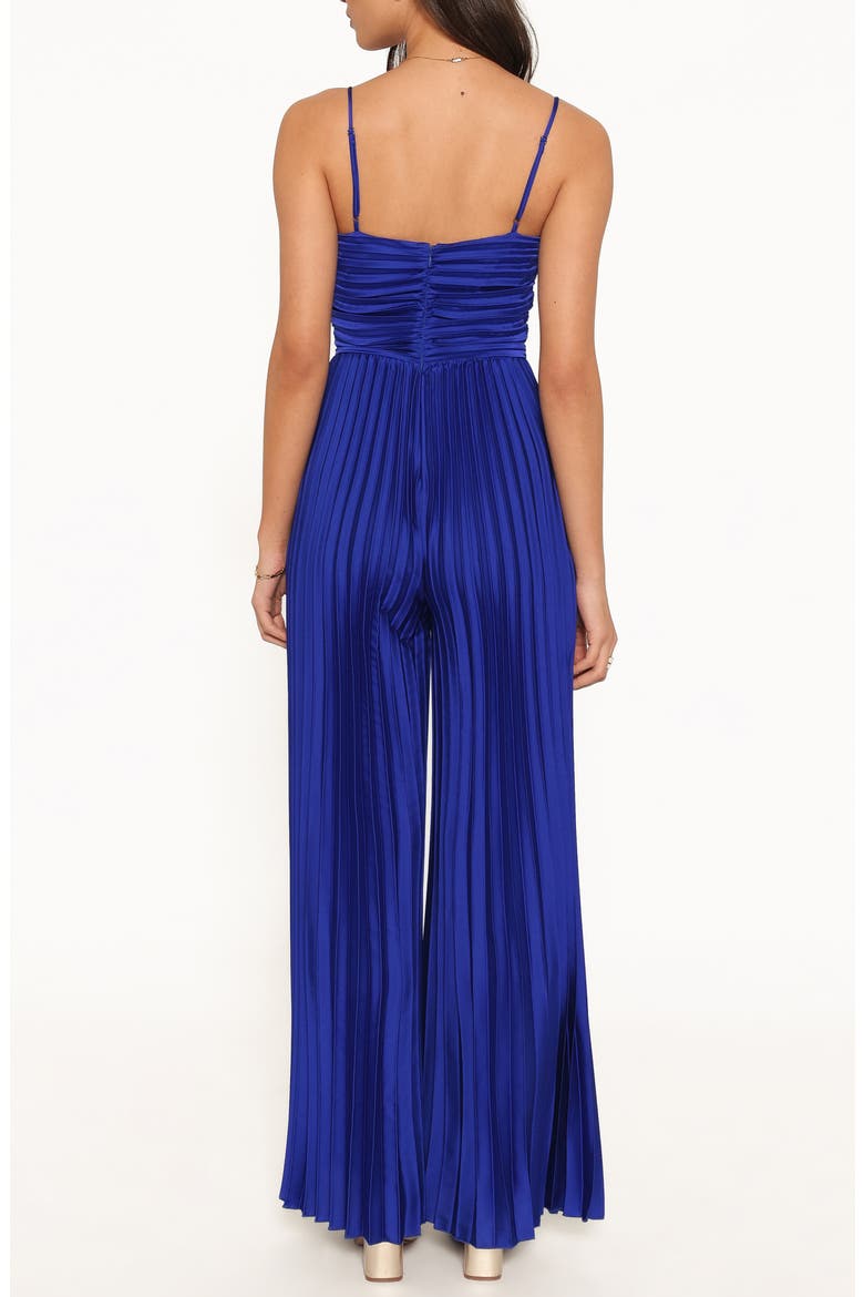 Angelique Pleated Wide Leg Jumpsuit, Alternate, color, ROYAL BLUE