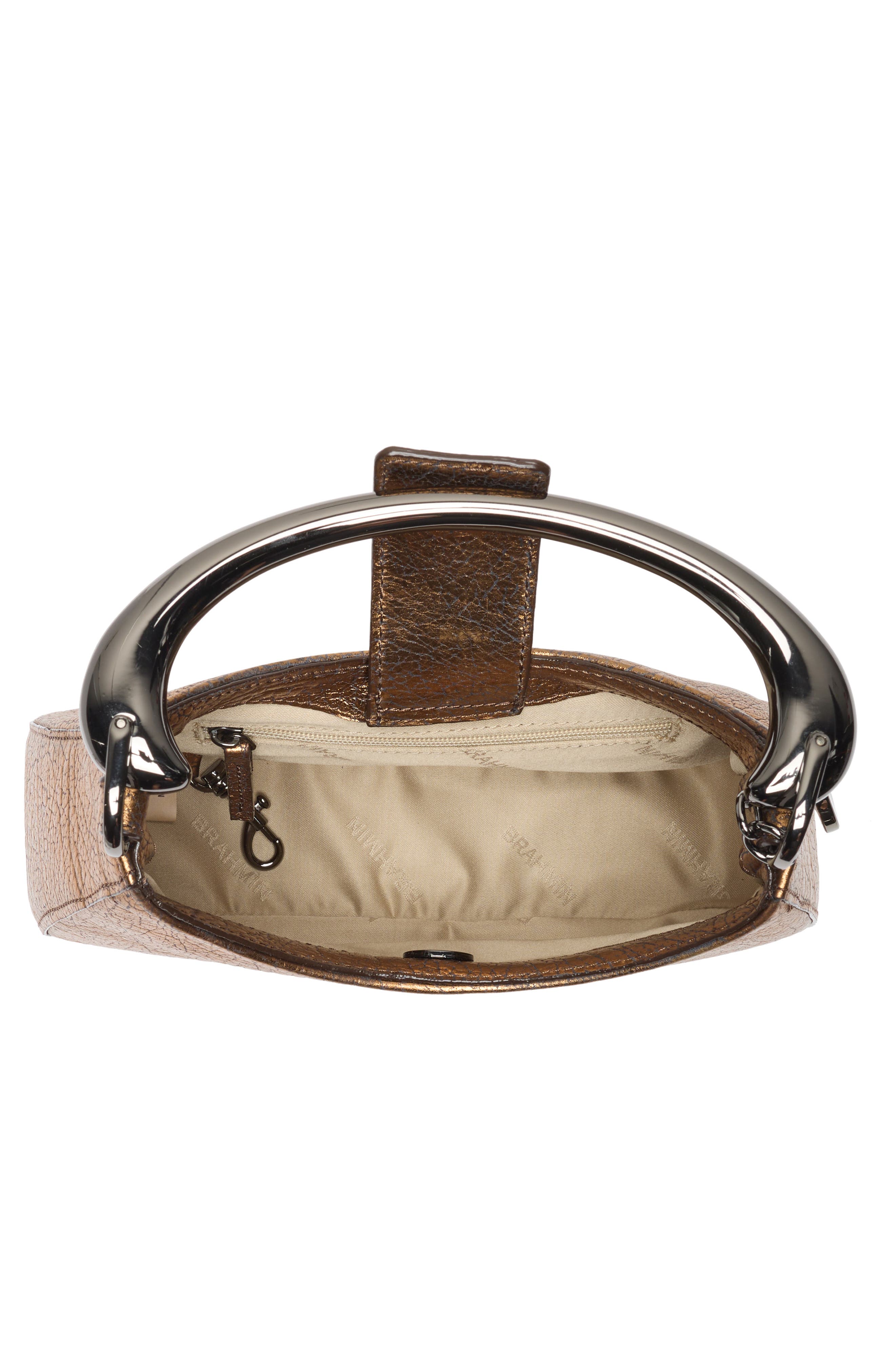 Brielle Top Handle Bag, Alternate, color, BRONZE DUCHESS