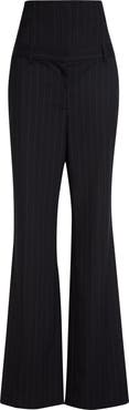 MONSE Pinstripe Stretch Wool Corset Tailored Pants