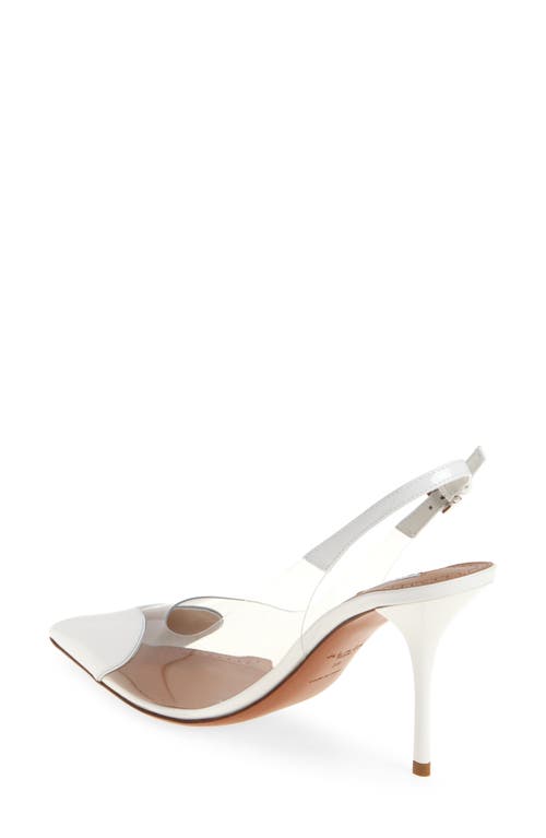 Alaïa Le Coeur Slingback Pump In Blanc Optique