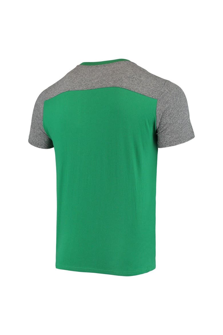 Men's Majestic Threads Kelly Green/Heathered Gray New York Jets Gridiron Classics Field Goal Slub T-Shirt, Alternate, color, Kelly Green