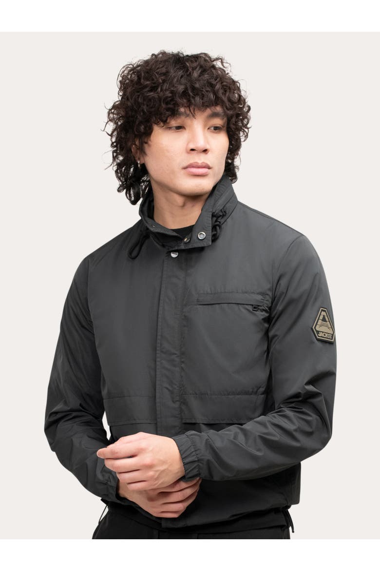 Atlas Lightweight Windbreaker Jacket, Alternate, color, Black
