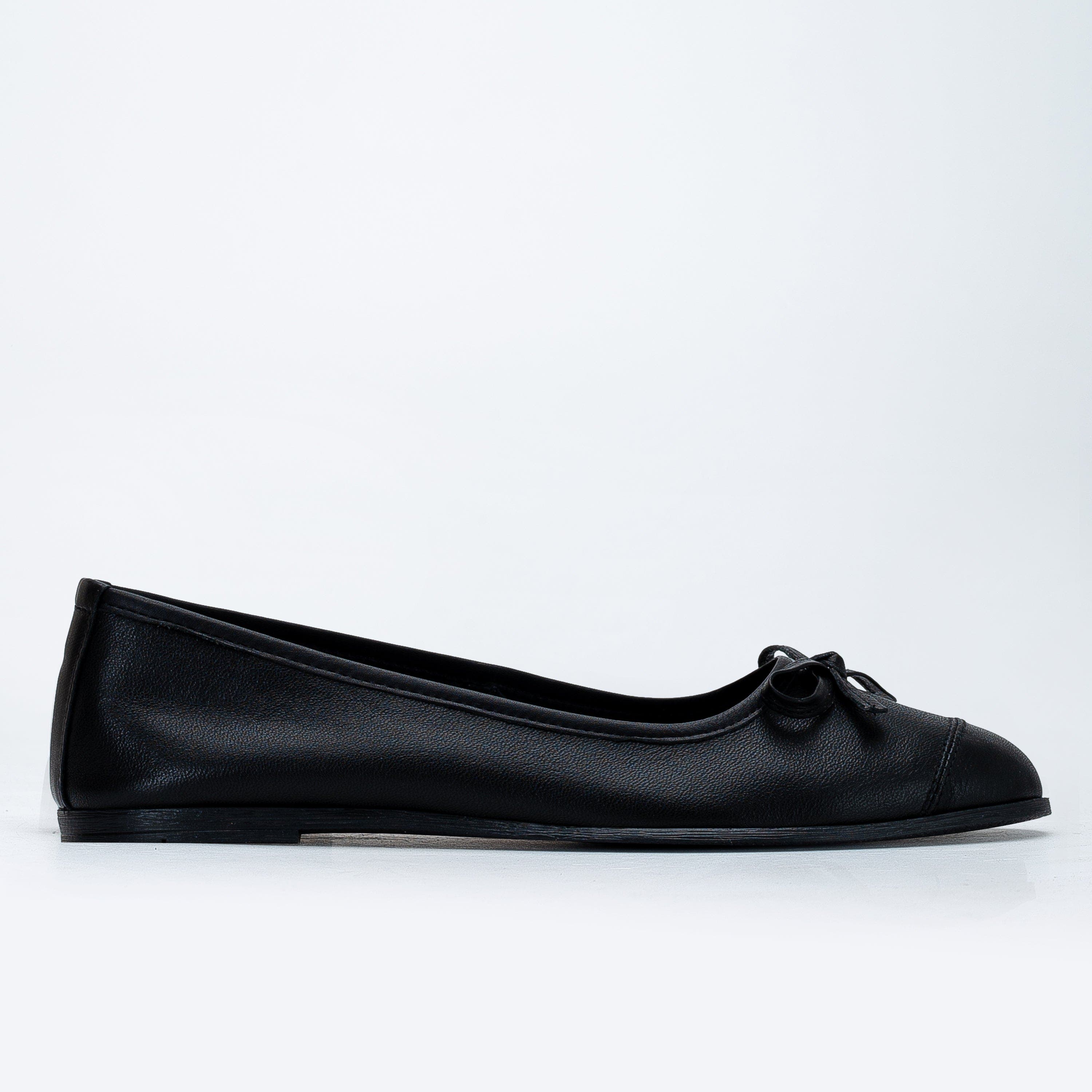 Brooklyn Leather Ballerina Flats, Alternate, color, Black Leather