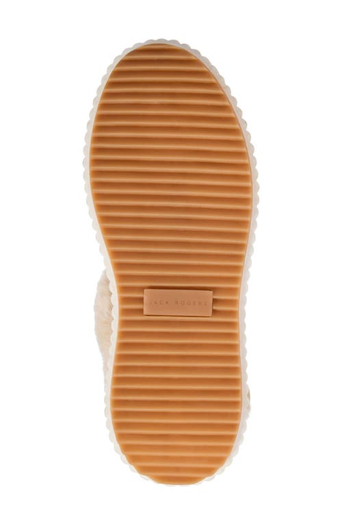 Jack Rogers Josie Faux Fur Sneaker In Gold