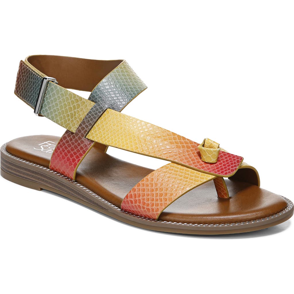 Franco Sarto Glenni Sandal In Rainbow Snake In Multi