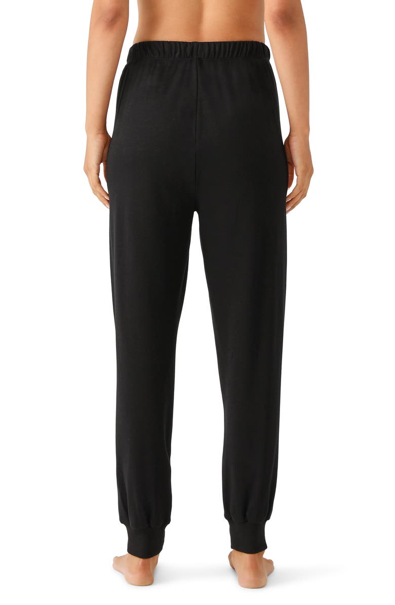 EILEEN FISHER SLEEP wear The Slow Stretch Organic Cotton Joggers, Alternate, color, Black