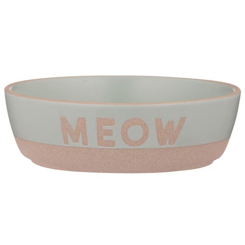 Meow Cat Bowl, 5.1 Inches, 10.1oz, Food & Water Dish