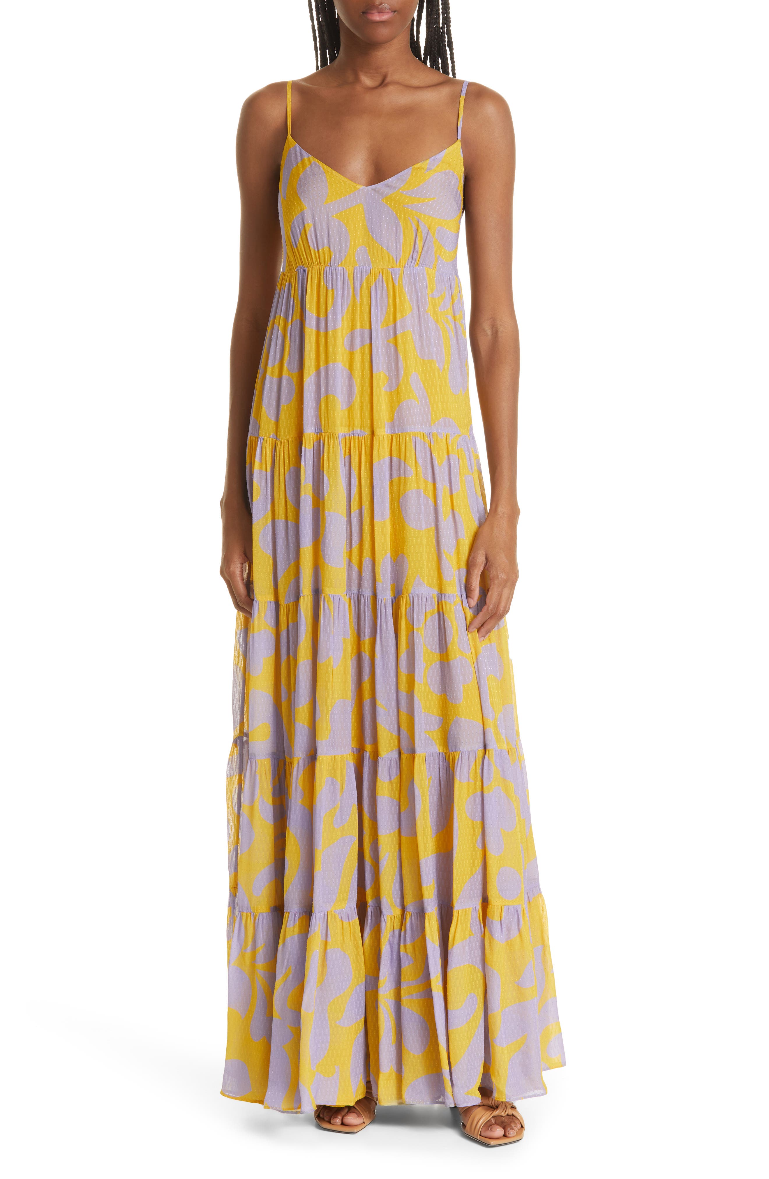 RHODE Josephine Tiered Maxi Dress (Women) | Nordstromrack
