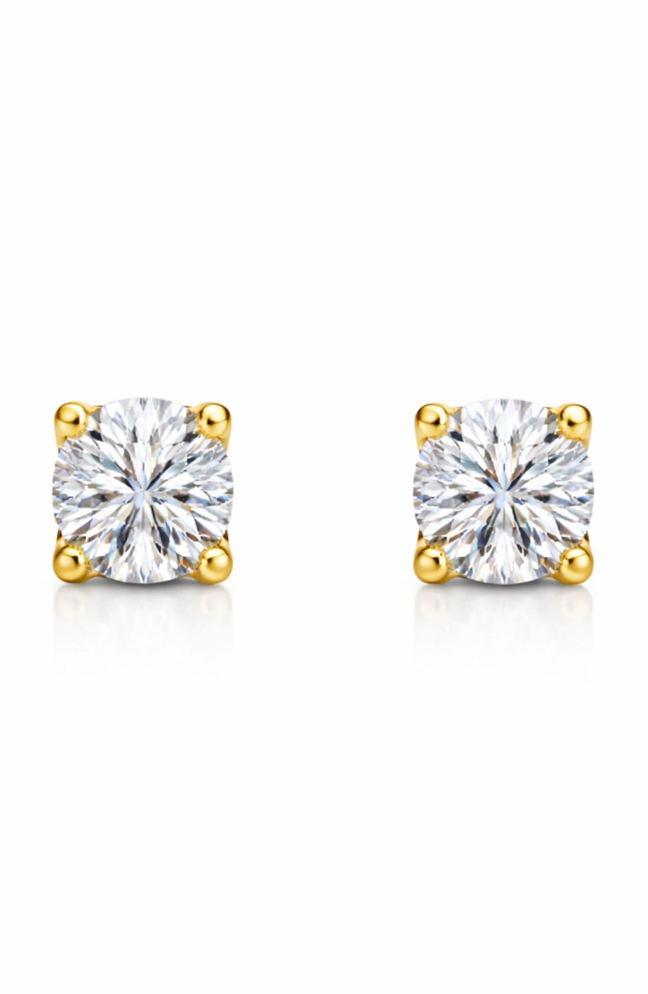 BEST SILVER Moissanite Stud Earrings
