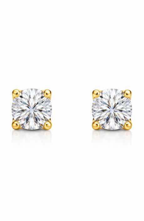 BEST SILVER Moissanite Stud Earrings