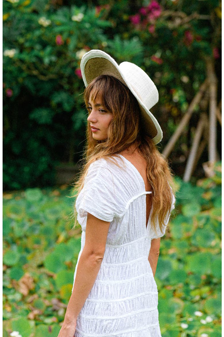 The Loretta Linen Jute Hat, Alternate, color, Beige