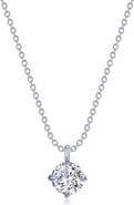 Lafonn Claw Round Simulated Diamond Solitaire Pendant Necklace