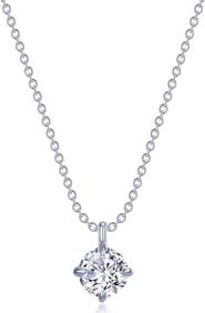 Lafonn Claw Round Simulated Diamond Solitaire Pendant Necklace