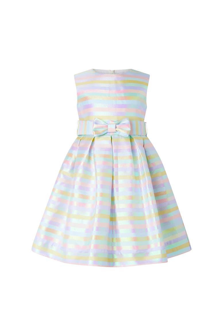Pastel Stripe Party Dress, Main, color, Purple