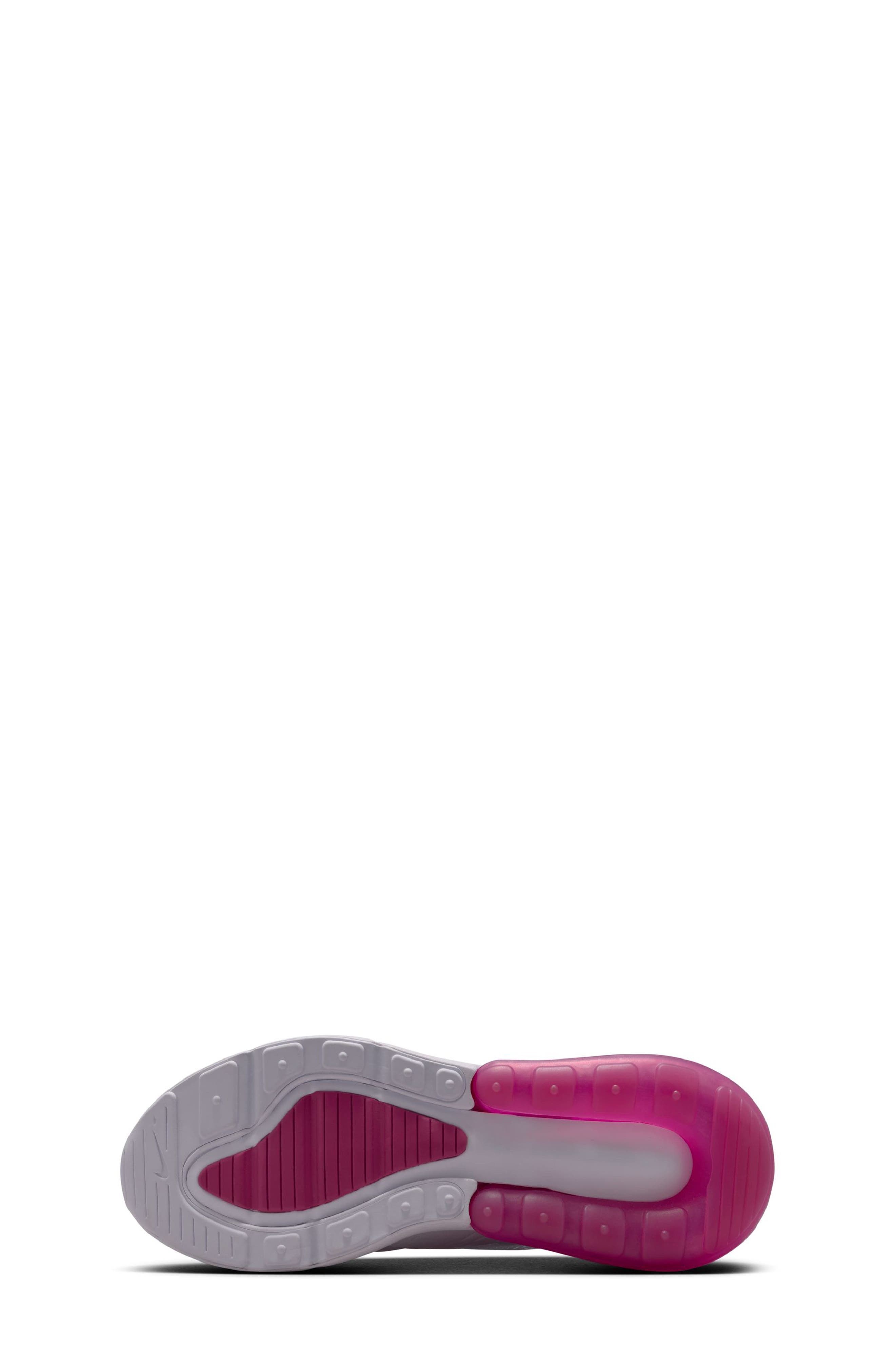 Kids' Air Max 270 Sneaker, Alternate, color, WHITE/ SWEET BEET/ BLACK