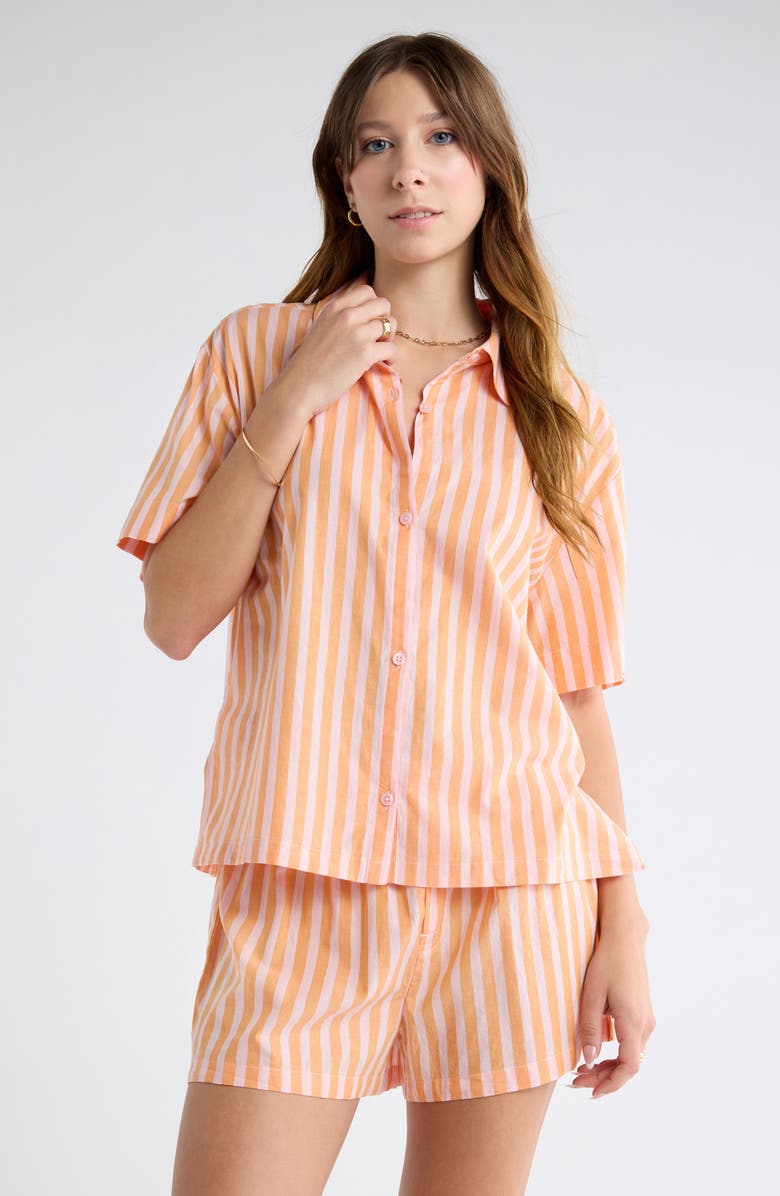 Abound Yarn Dye Stripe Shortie Pajamas, Main, color, 