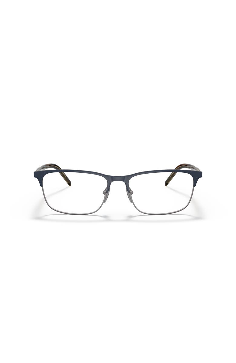 Prada 57mm Rectangle optical glasses, Alternate, color, Grey