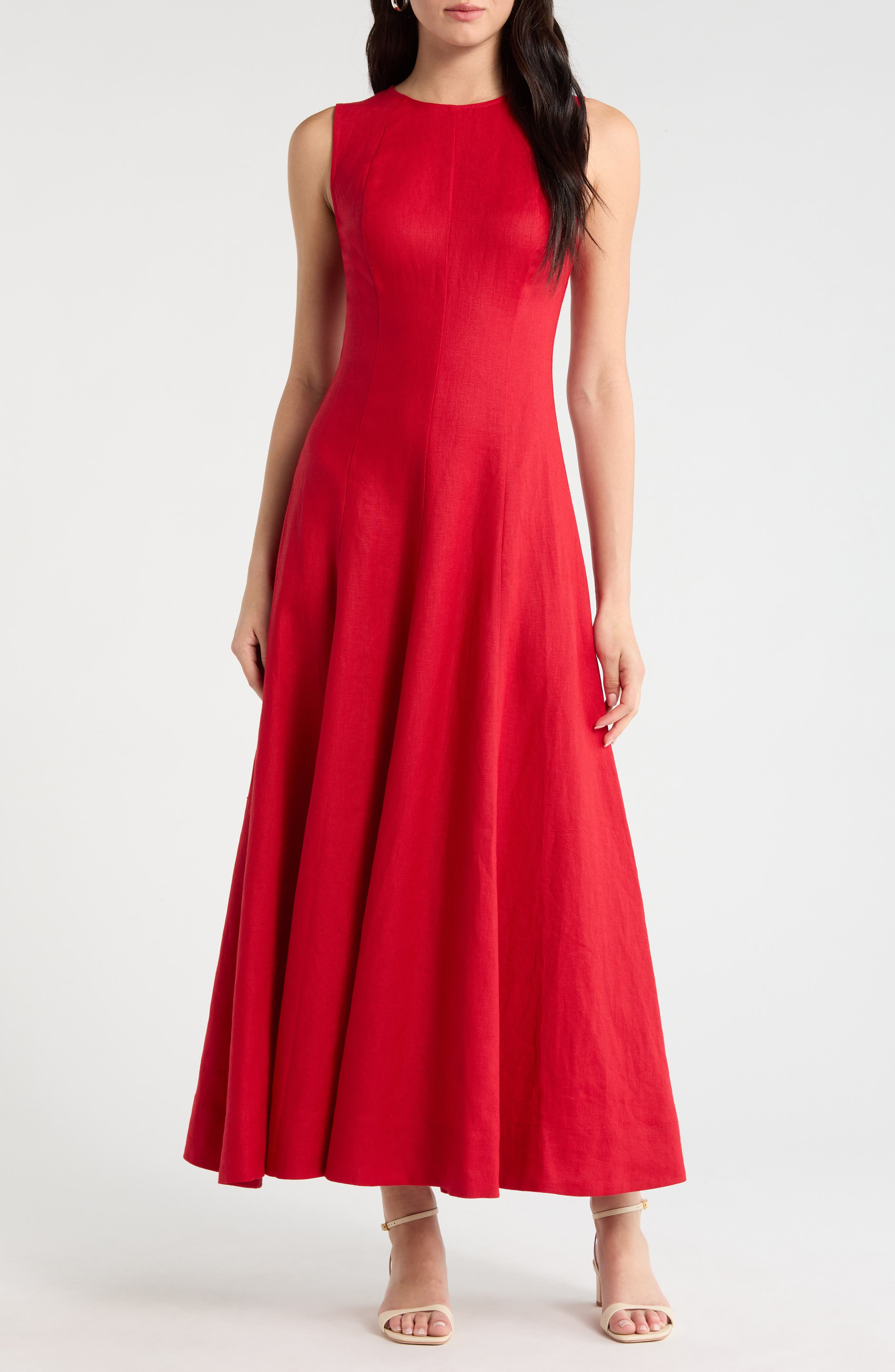 Cecila Sleeveless Linen Maxi Dress - image 2