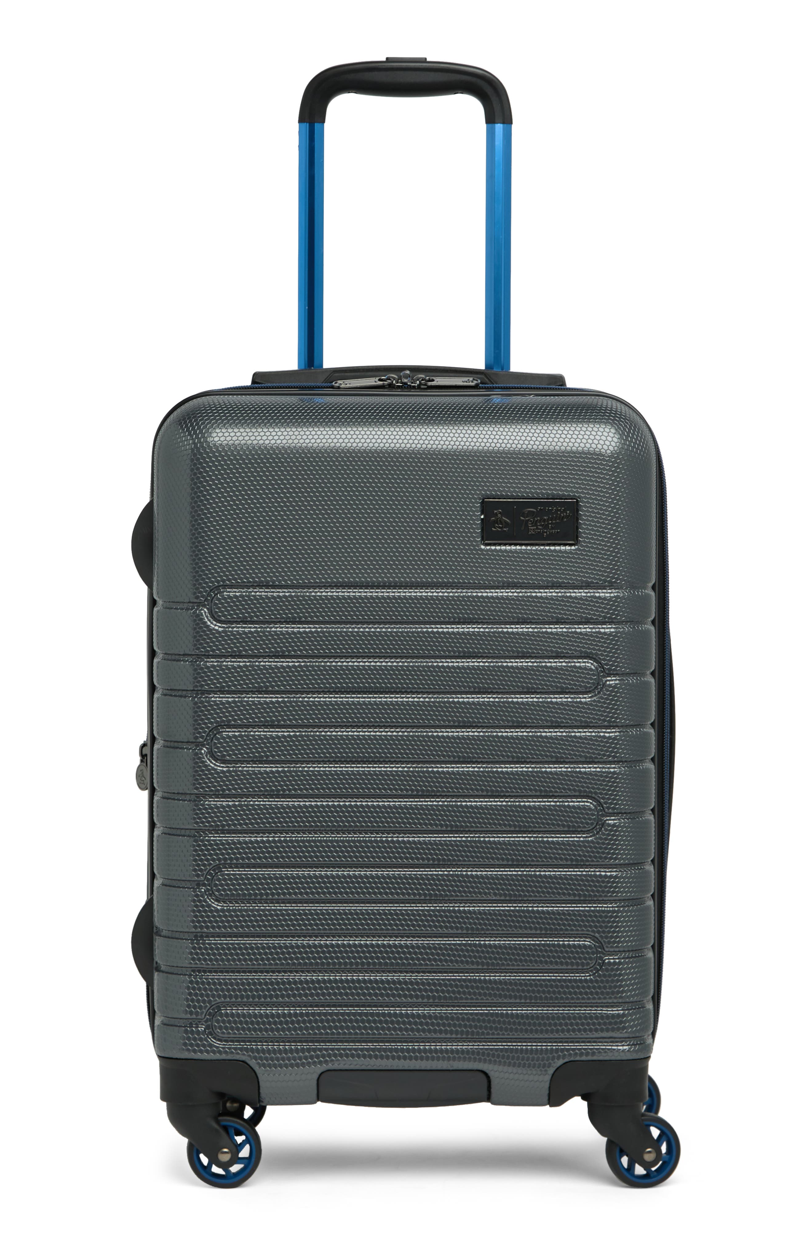 Original Penguin Kith 21" Hardshell Spinner Suitcase, Main, color, 